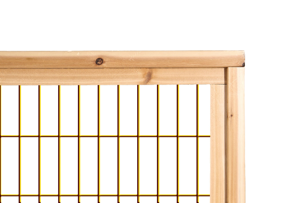 Brown Cattle Panel Fence