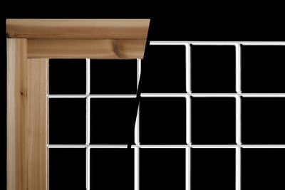 Silver Hog Wire Fence Panels