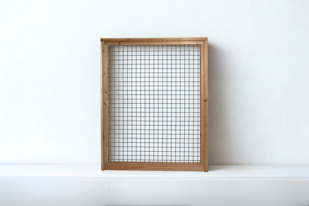 Grey hog wire fence panel, 6-gauge welded and galvanized
