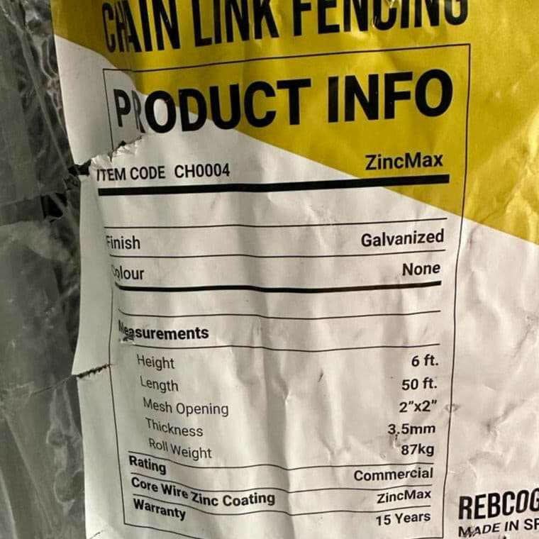 Chain Link Fence (50 ft lengths) - BarrierBoss™