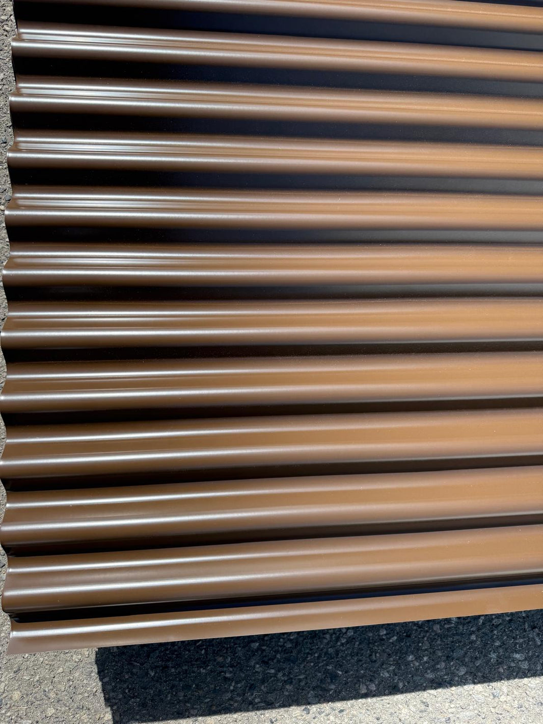 Corrugated Metal Fence Sheets - NoFade, NoRust, DualSided (Unframed) - The Canadian - BarrierBoss™