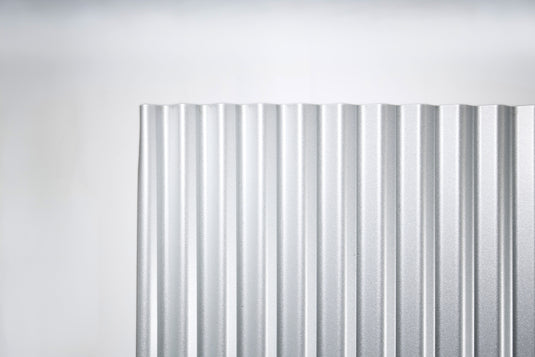 Corrugated Metal Fence Sheets - NoFade, NoRust, DualSided (Unframed) - The Canadian - BarrierBoss™