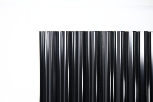 Corrugated Metal Fence Sheets - NoFade, NoRust, DualSided (Unframed) - The Canadian - BarrierBoss™