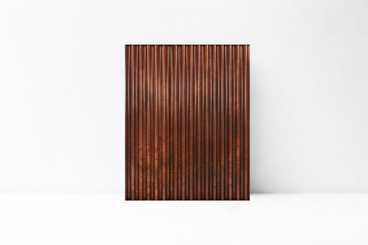 Corten corrugated steel fence panels, weathering steel — BarrierBoss Canada