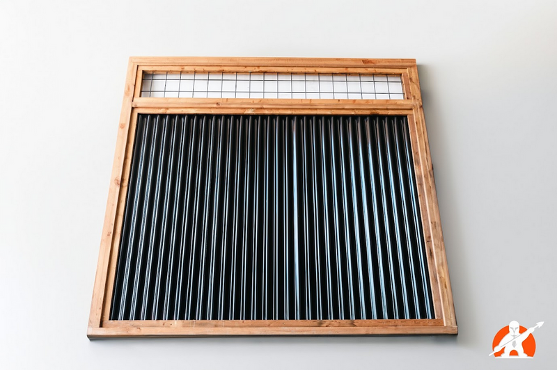 Load image into Gallery viewer, Corrugated Metal Fence with Hog Wire Fence Toppers - The Cabot Panel - BarrierBoss™
