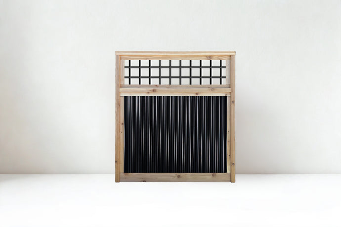 Corrugated Metal Fence with Hog Wire Fence Toppers - The Cabot Panel - BarrierBoss™