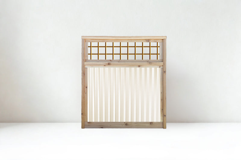 Load image into Gallery viewer, Corrugated Metal Fence with Hog Wire Fence Toppers - The Cabot Panel - BarrierBoss™
