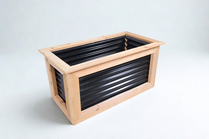 Load image into Gallery viewer, Corrugated Metal Planter Boxes - BarrierBoss™
