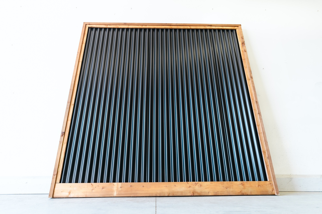 Corrugated Metal Privacy Fence Panel (Premade) - The Coastal - BarrierBoss™