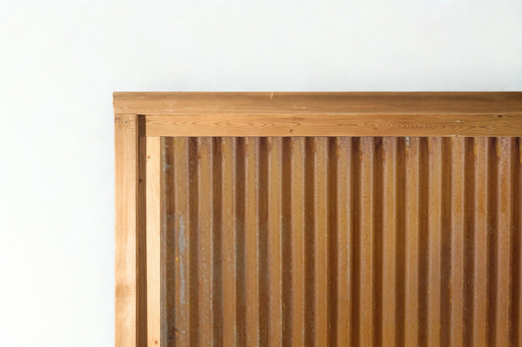 Corrugated Metal Privacy Fence Panel (Premade) - The Coastal - BarrierBoss™