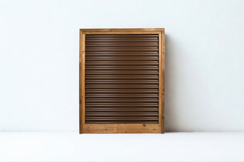 Load image into Gallery viewer, Corrugated Metal Privacy Fence Panel (Premade) - The Coastal - BarrierBoss™
