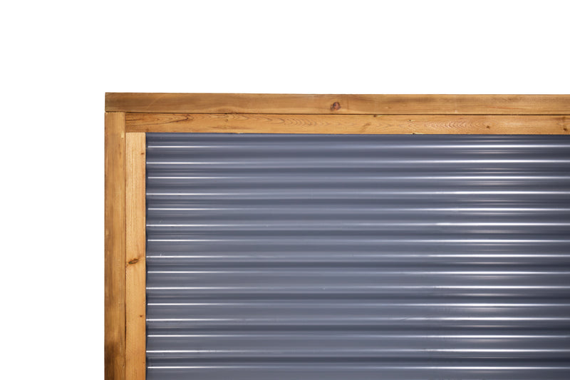 Load image into Gallery viewer, Corrugated Metal Privacy Fence Panel (Premade) - The Coastal - BarrierBoss™
