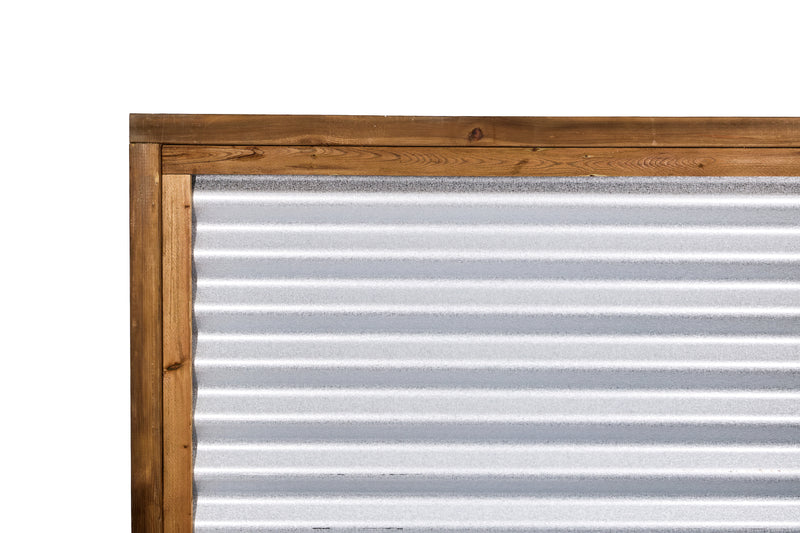 Load image into Gallery viewer, Corrugated Metal Privacy Fence Panel (Premade) - The Coastal - BarrierBoss™
