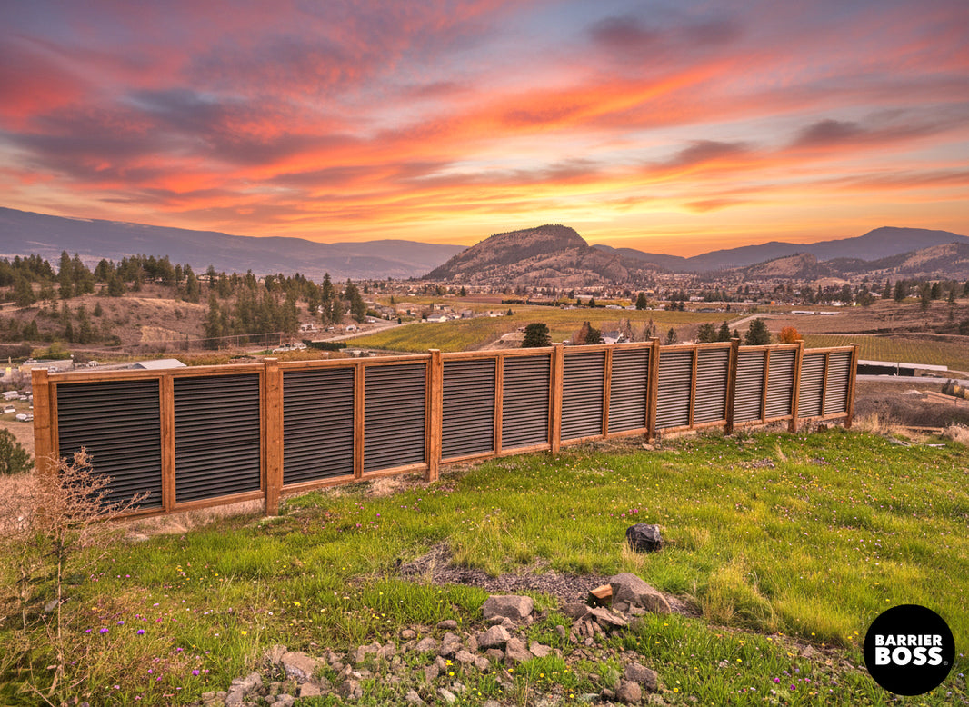 The Wood and Metal Fence Panel - Wind and Warp Resistant - The Fort Knox - BarrierBoss™