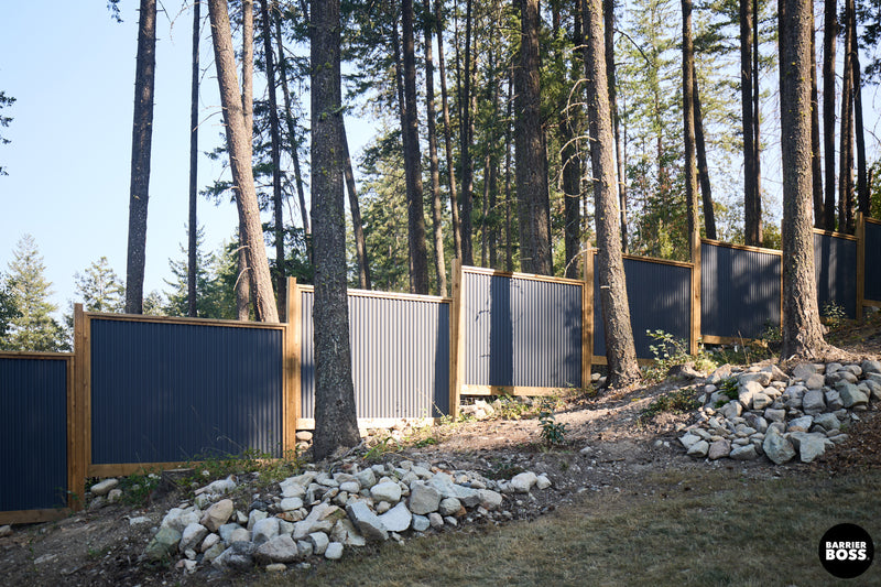 Load image into Gallery viewer, DIY Corrugated Metal Fence Kit - The Coastal - BarrierBoss™
