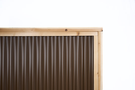 DIY Corrugated Metal Fence Kit - The Redwood - BarrierBoss™