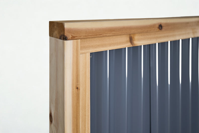 Load image into Gallery viewer, DIY Corrugated Metal Fence Kit - The Redwood - BarrierBoss™
