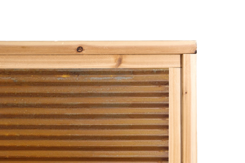 Load image into Gallery viewer, DIY Corrugated Metal Fence Kit - The Redwood - BarrierBoss™
