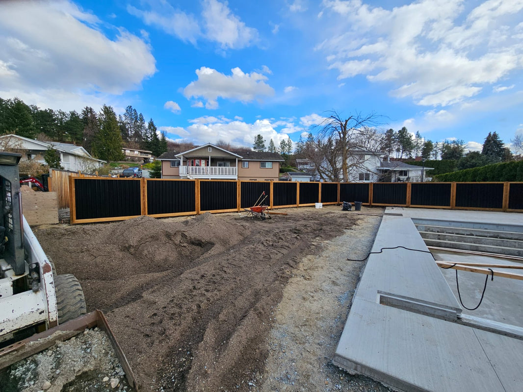 Deep Groove Metal Fence Panels (Premade) - The Okanagan - BarrierBoss™