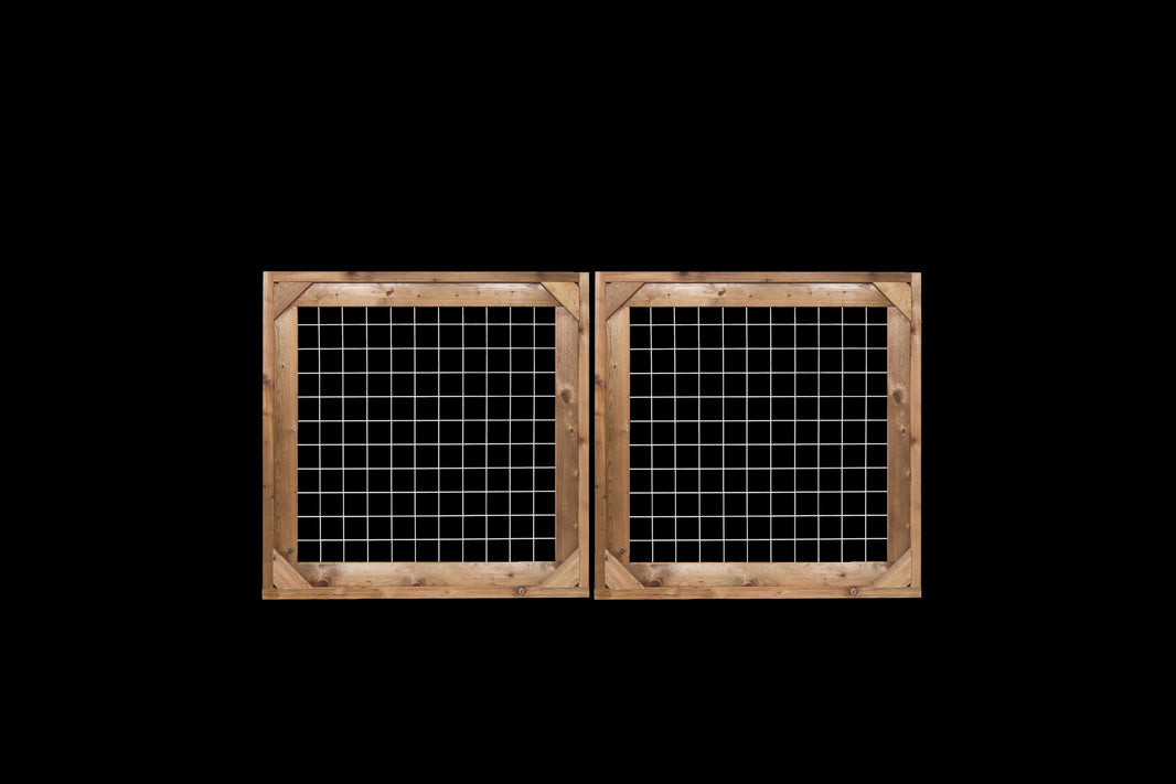 Cattle panel fence gate with hinges and hardware, heavy-gauge welded wire – BARRIERBOSS™ USA