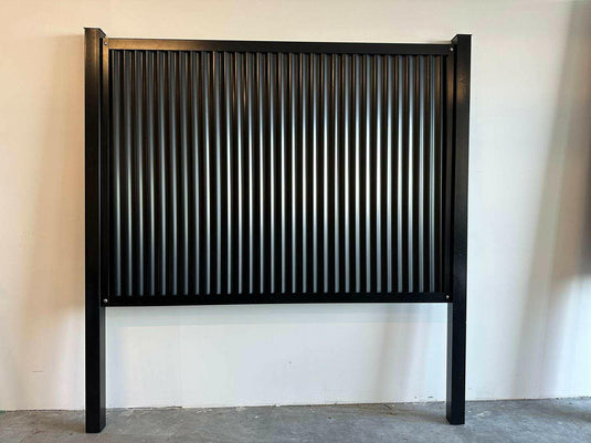 FireSmart® Metal Fence Panels with Steel Post & Frame System - The True North - BarrierBoss™