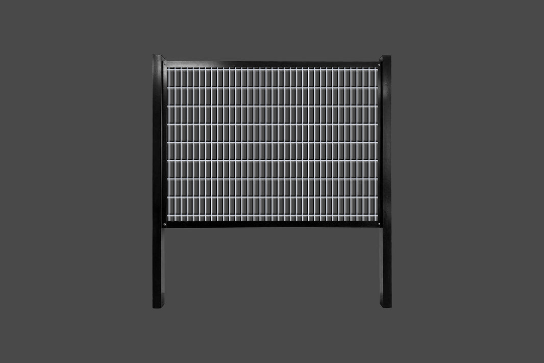 FireSmart® Rigid Hog Wire Fence Panel System with Metal Fence Posts - The Pacific - BarrierBoss™