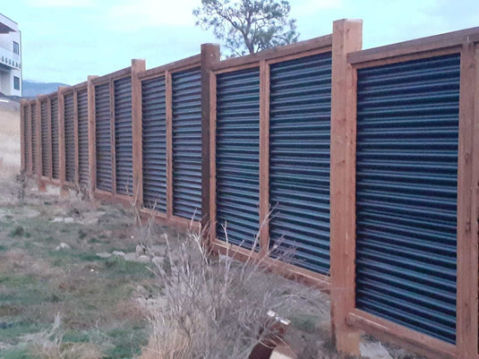 Fort Knox corrugated metal panel fence