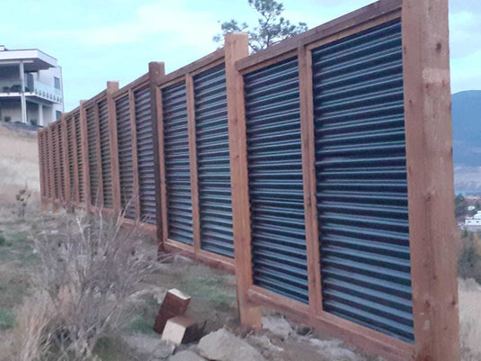 Fort Knox corrugated metal panel fence