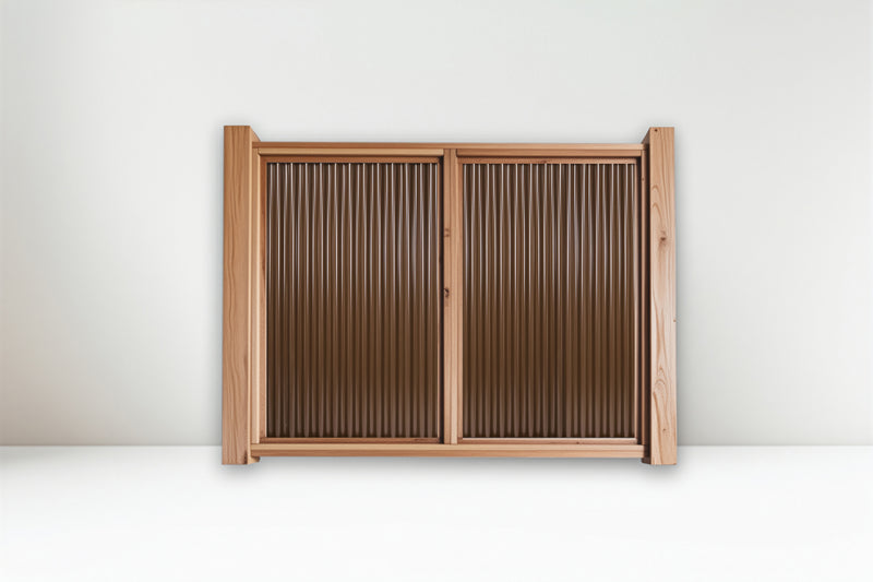 Load image into Gallery viewer, The Wood and Metal Fence Panel - Wind and Warp Resistant - The Fort Knox - BarrierBoss™
