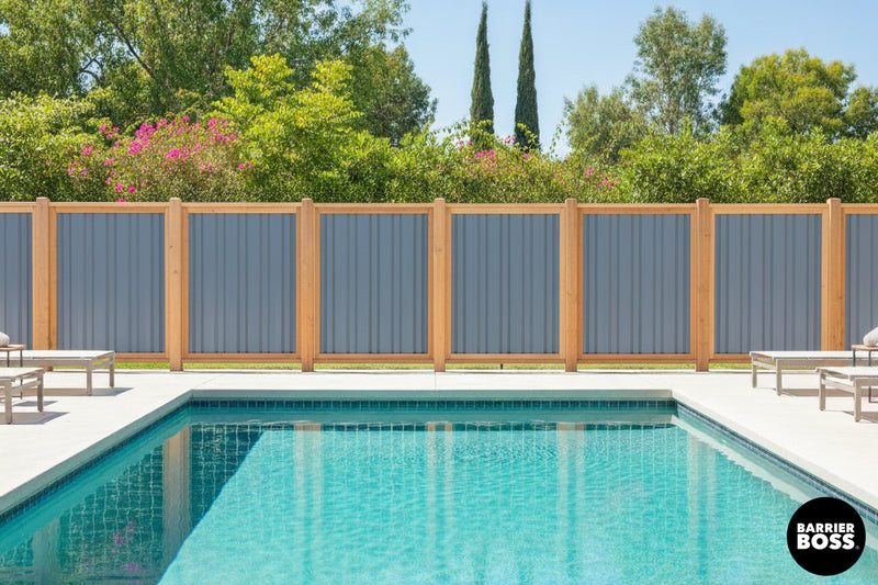 Load image into Gallery viewer, Deep Groove Metal Fence Panels (Premade) - The Okanagan - BarrierBoss™
