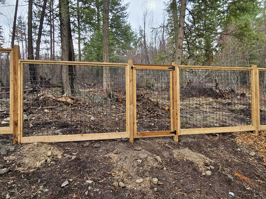 Black Hog Wire Fence Panels (Premade or Unframed) - The Rigid Panel