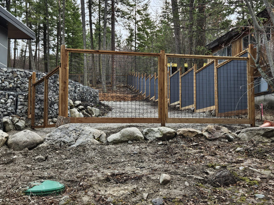 Black Hog Wire Fence Panels (Premade or Unframed) - The Rigid Panel