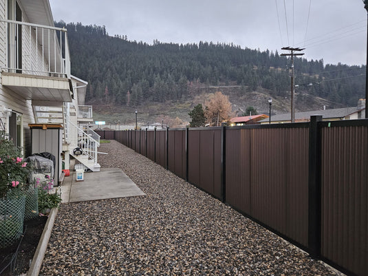 FireSmart® Metal Fence Panels with Steel Post & Frame System - The True North - BarrierBoss™