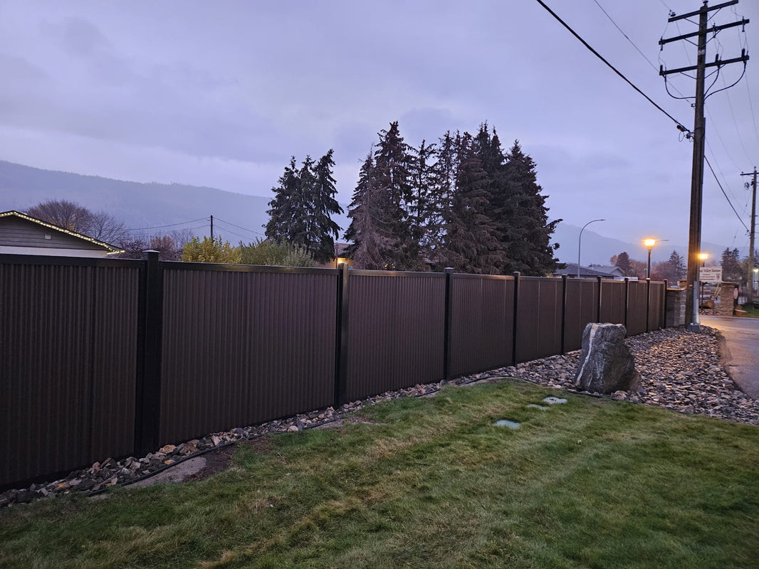 FireSmart® Metal Fence Panels with Steel Post & Frame System - The True North - BarrierBoss™