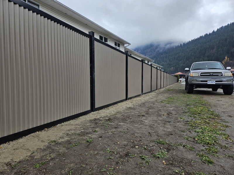 Load image into Gallery viewer, FireSmart® Metal Fence Panels with Steel Post &amp; Frame System - The True North
