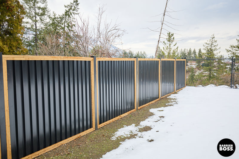 Load image into Gallery viewer, Deep Groove Metal Fence Panels (Premade) - The Okanagan
