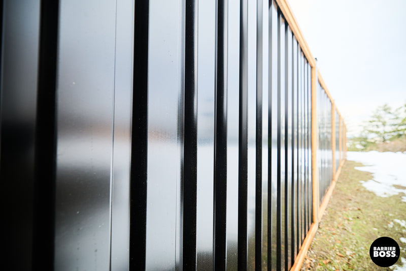 Load image into Gallery viewer, Deep Groove Metal Fence Panels (Premade) - The Okanagan
