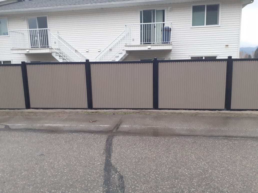 FireSmart® Metal Fence Panels with Steel Post & Frame System - The True North - BarrierBoss™