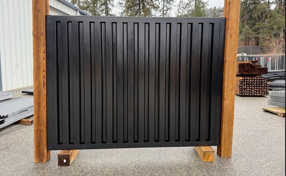 FireSmart® Metal Fence Panels with Steel Post & Frame System - The True North - BarrierBoss™