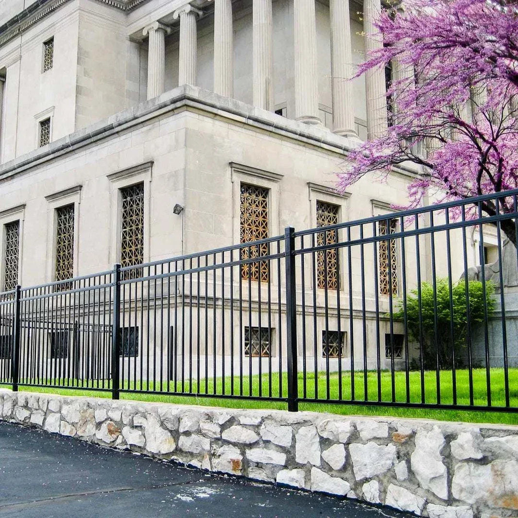 BarrierBoss ornamental steel fence panel — the wrought iron look built in welded galvanized steel