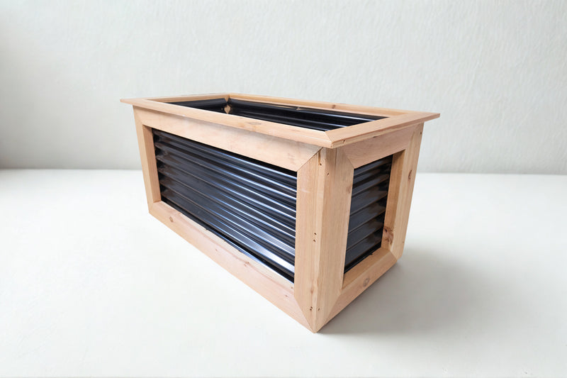 Load image into Gallery viewer, Corrugated Metal Planter Boxes - BarrierBoss™
