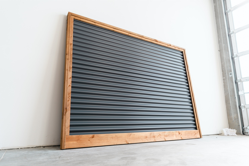 Load image into Gallery viewer, DIY Metal Fence Kit - &quot;The Coastal&quot; - Corrugated Metal Panels and Treated Wood
