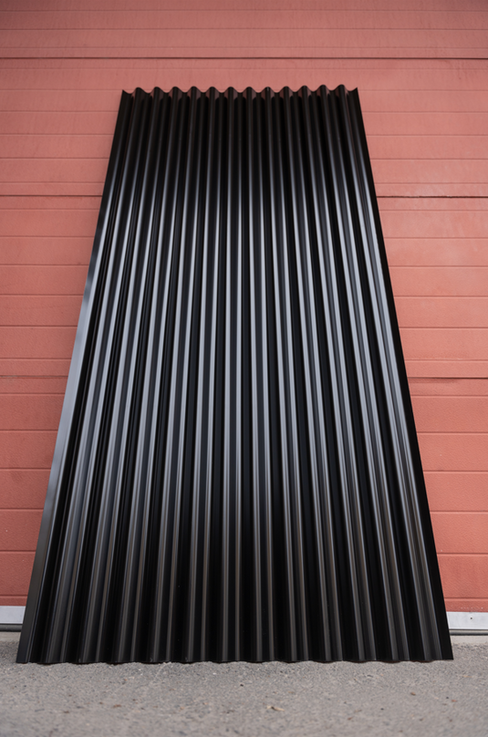 "The Canadian" - Corrugated Sheet Metal Fence Panels with DualCoat™ (Unframed) - BarrierBoss™