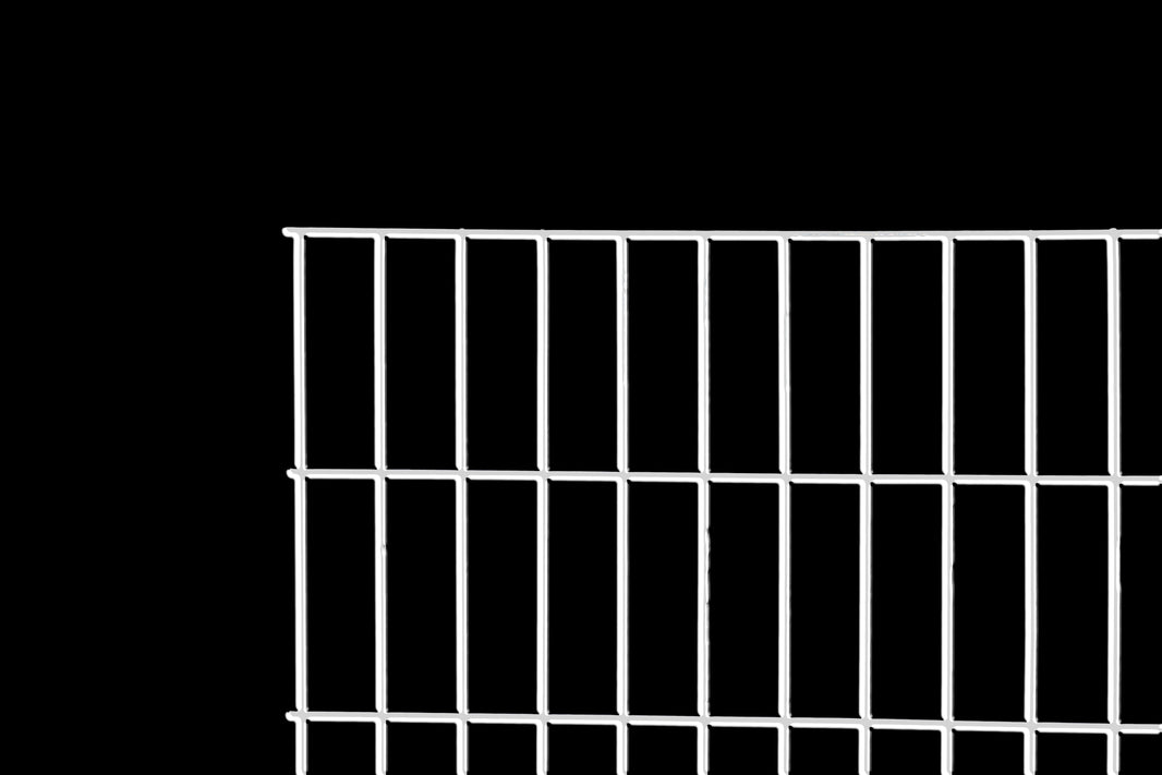 Unframed silver hog wire panel, 2" x 6" mesh — BarrierBoss