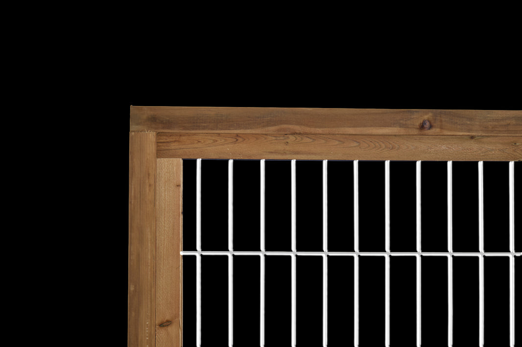 Silver Hog Wire Fence Panels (Framed or Unframed) - The Cariboo - BarrierBoss™