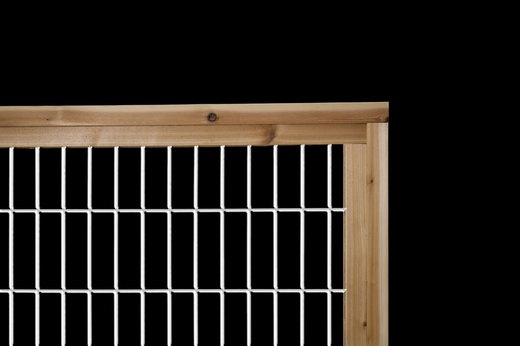 Silver Hog Wire Fence Panels (Framed or Unframed) - The Cariboo - BarrierBoss™