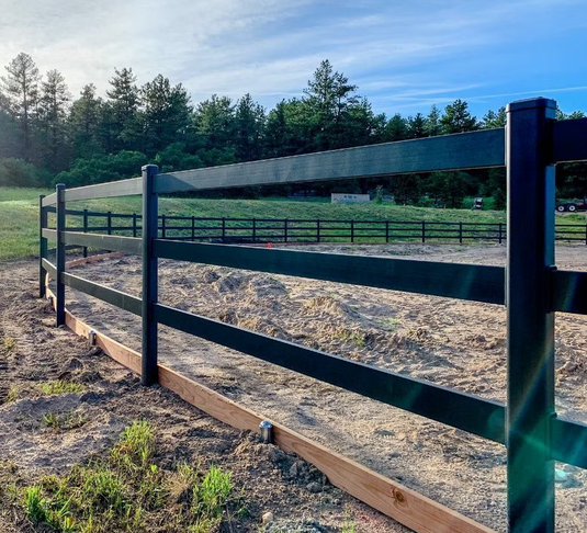 Steel Board Fencing System - Ranch and Farm Fencing - The Highland (Price per linear foot) - BarrierBoss™