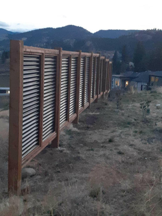 "The Fort Knox" Metal Privacy Fence Panels - Modular Fencing System - Premade - BarrierBoss™