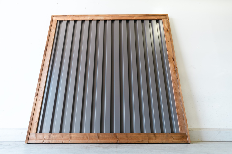 Load image into Gallery viewer, &quot;The Okanagan&quot; Ribbed Metal Privacy Fence Panels - BarrierBoss™
