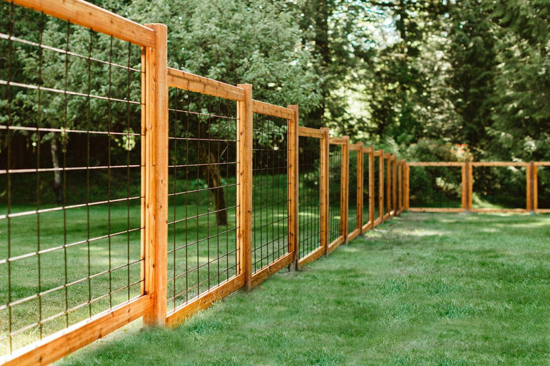 Load image into Gallery viewer, &quot;The Tough Panel&quot; Hog Wire Fence Panel - Gauge 6 Black Metal Hog Mesh - BarrierBoss™
